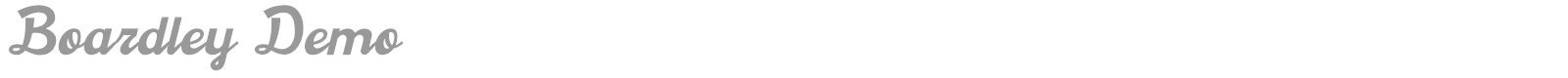 Boardley font preview